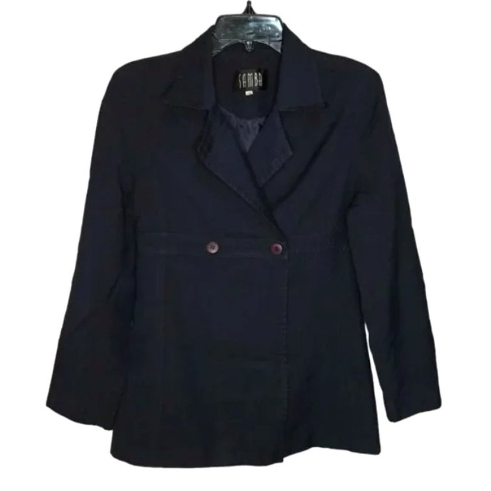 Samba Women Jacket Blazer, Wrap Around Button